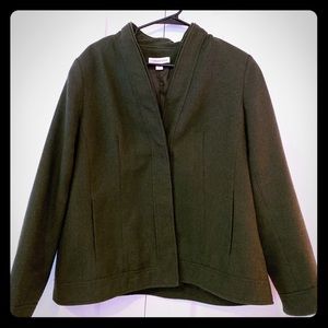 Coldwater Creek Hunter Green Blazer Size 16